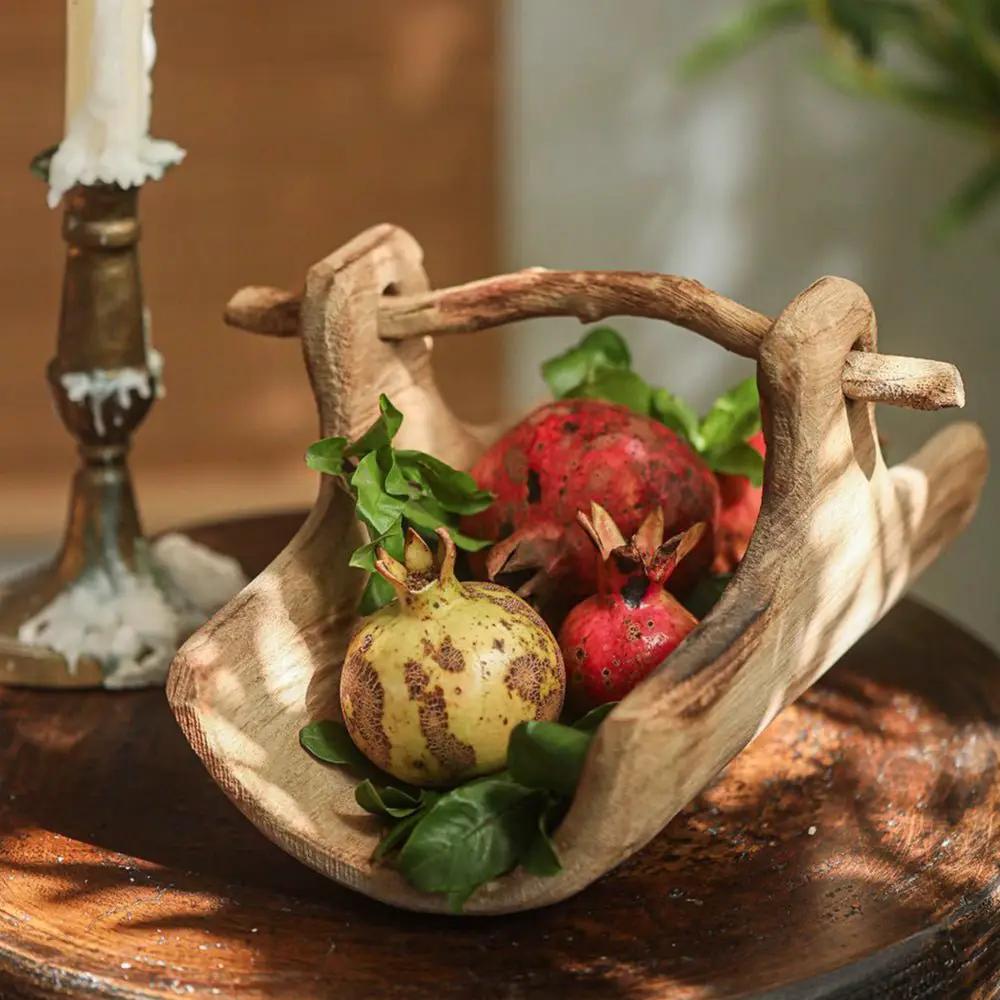 Rustic Wooden Basket Tray by RusticReach