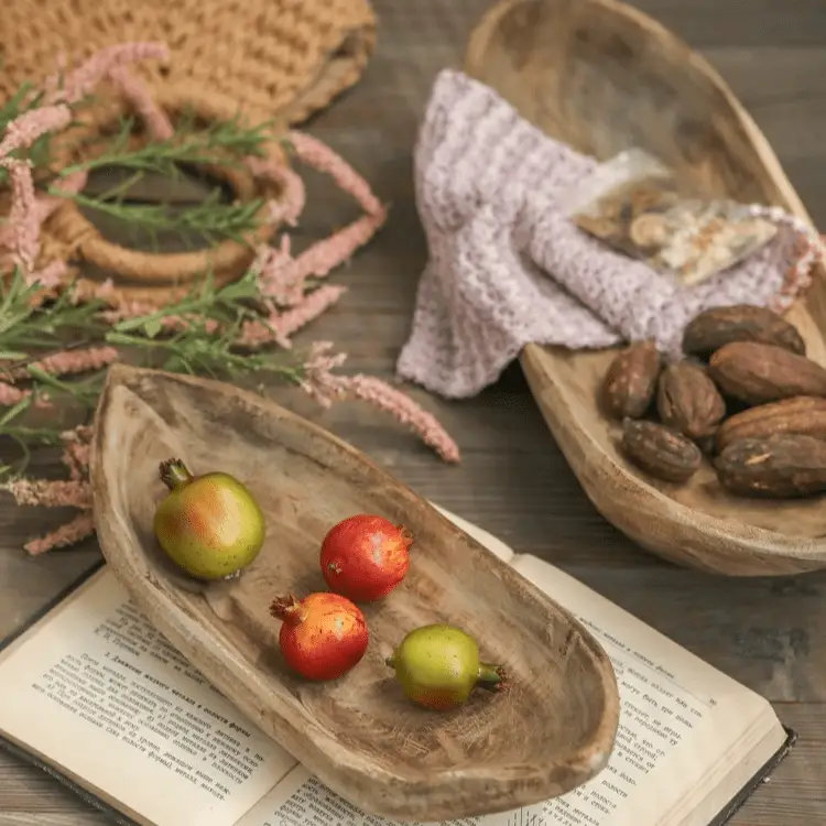Retro Wooden Boat-Shaped Fruit Platter by RusticReach