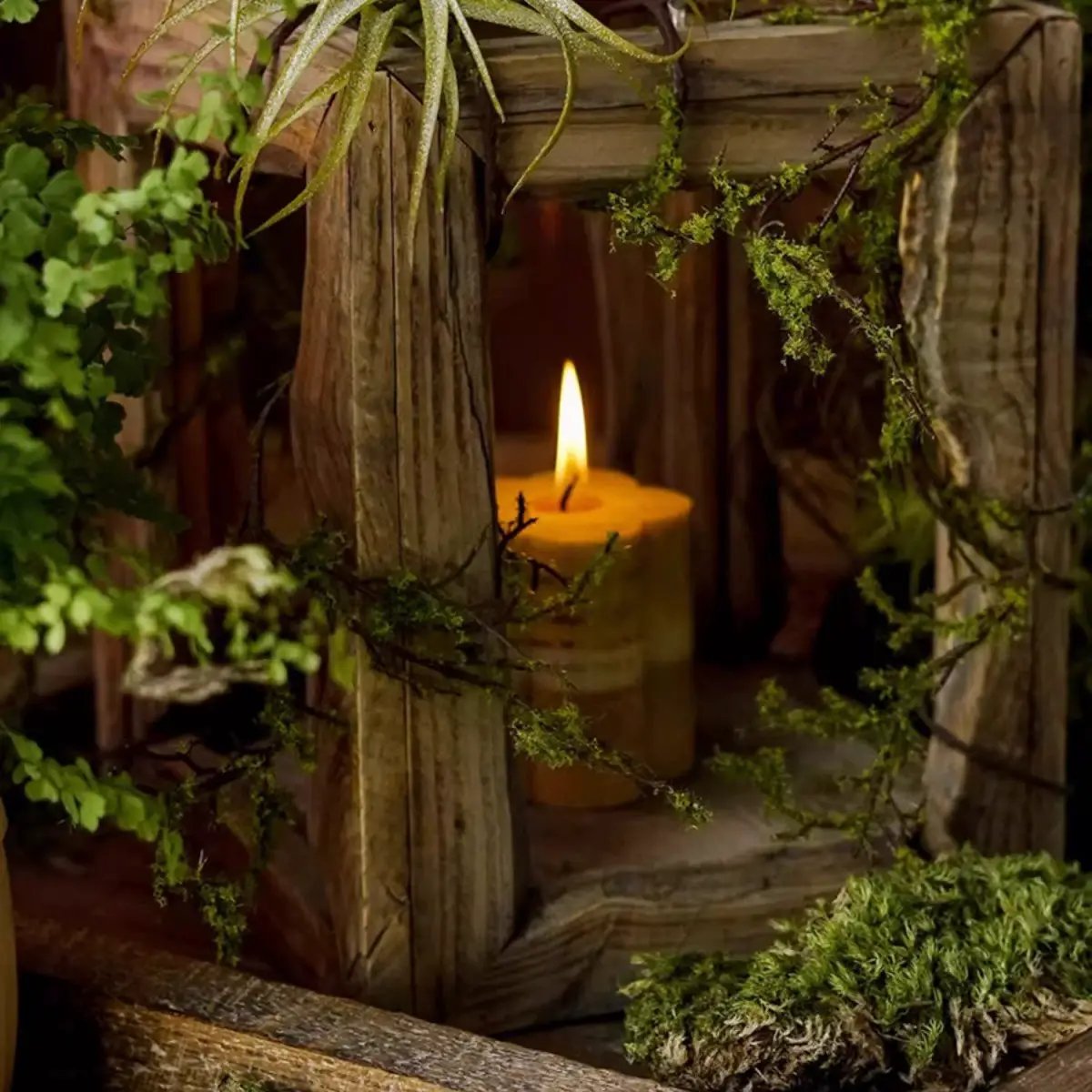 Farmhouse Wooden Lantern Hanging or Tabletop by RusticReach