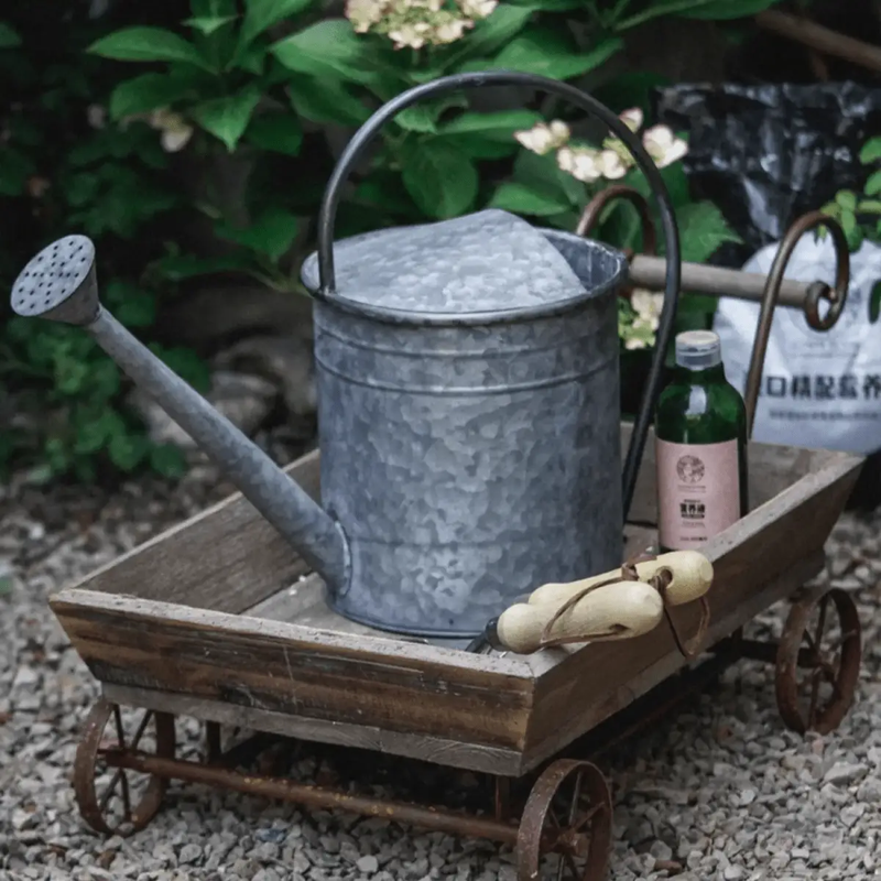 Small Decorative Wooden Wagon Flower Cart by RusticReach