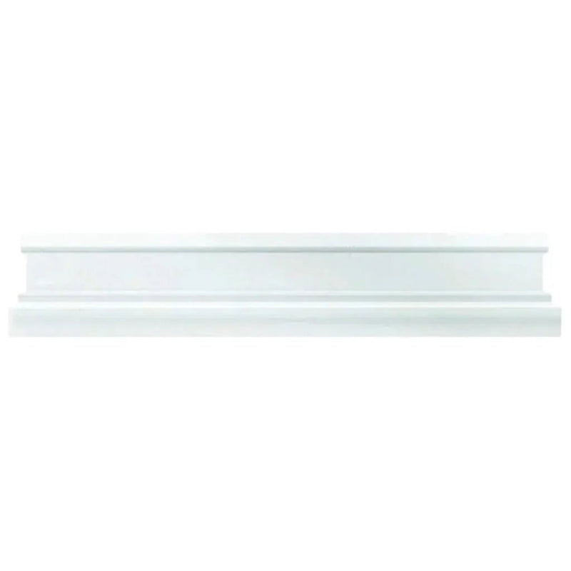 Snow White 2x12 Polished Thassos Chair Rail Marble Tile Trim (10 pack, 1.667 sq ft/case) by Apollo Tile