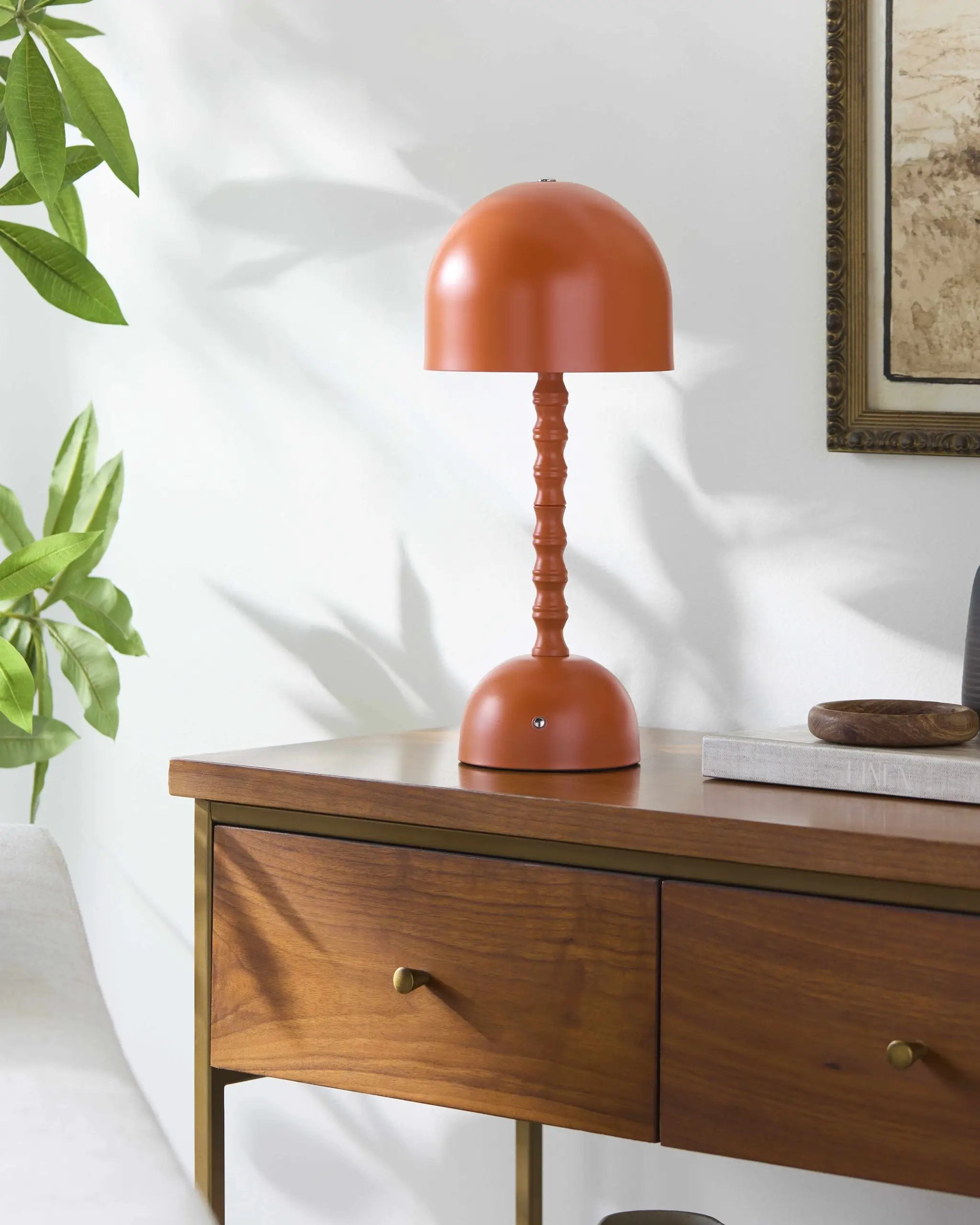 Magdagachi Orange Table Lamp by Boutique Rugs