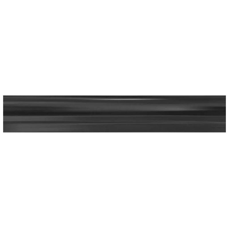 Eastern Black 2x12 Honed Chair Rail Marble Tile Trim (10 pack, 1.667 sq ft/case) by Apollo Tile