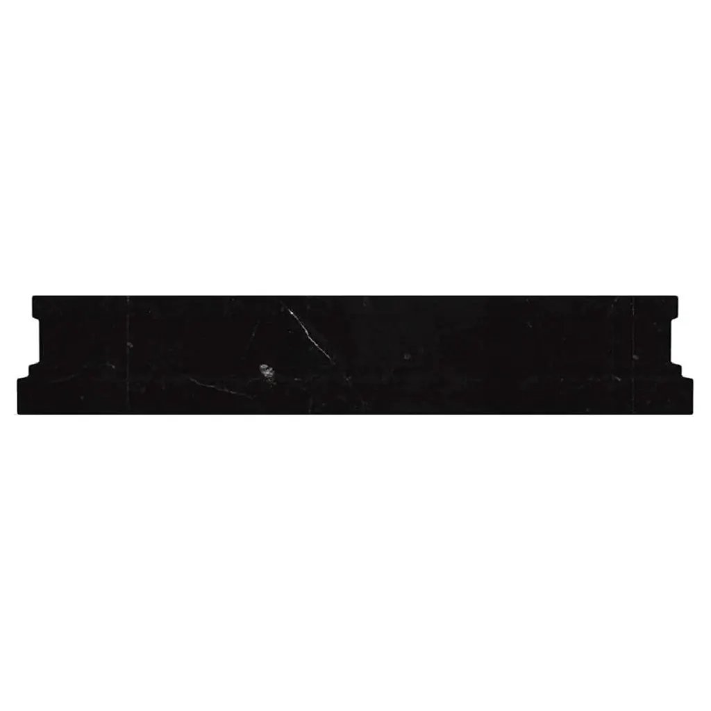 Eastern Black 2x12 Chair Rail Honed Marble Tile Trim (10 pack, 1.667 sq ft/case) by Apollo Tile