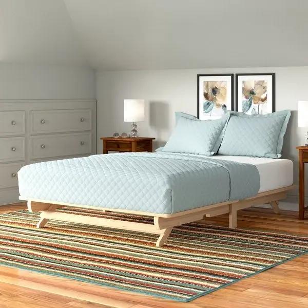 Farmhouse Queen Size Solid Wood Platform Bed Made in USA by HomePacific