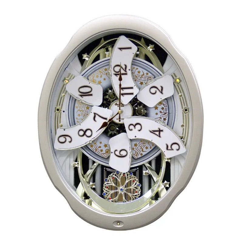 Moving Face Pendulum Wall Clock - Plays Melodies Every Hour by HomePacific