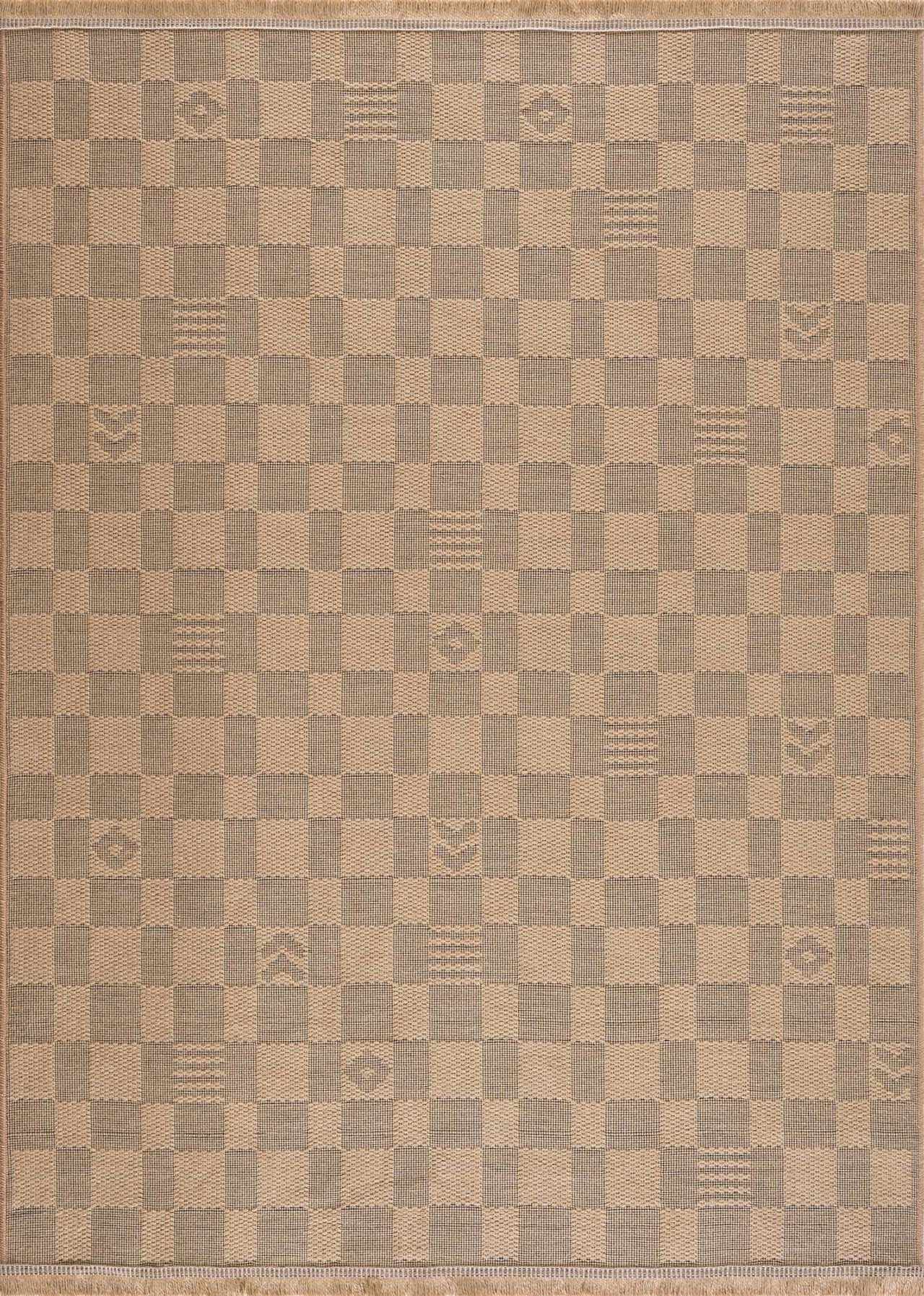 Nairi Checkered Washable Jute Rug by Hauteloom