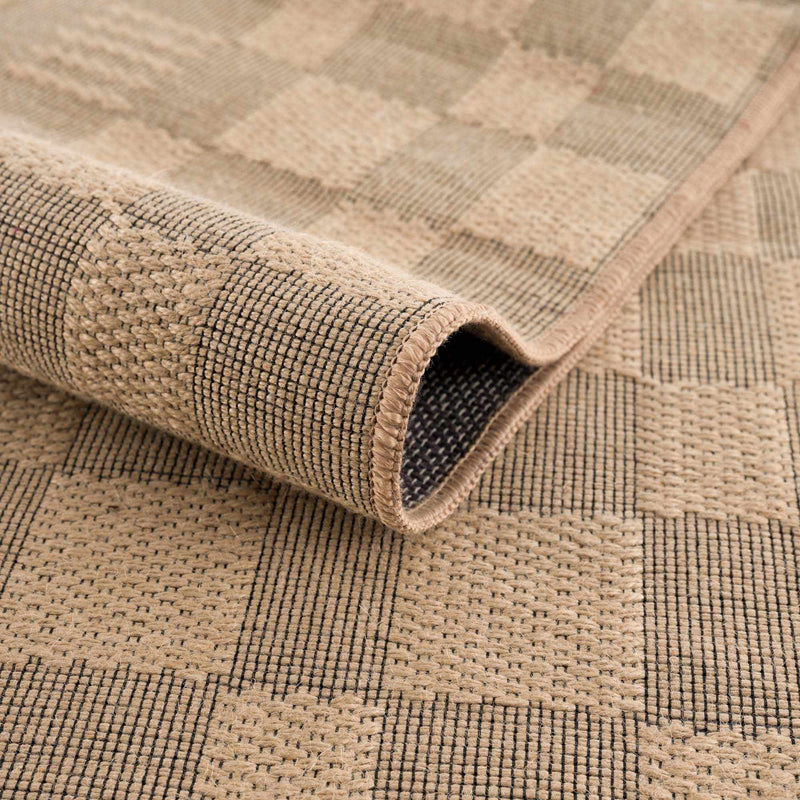 Nairi Checkered Washable Jute Rug by Boutique Rugs