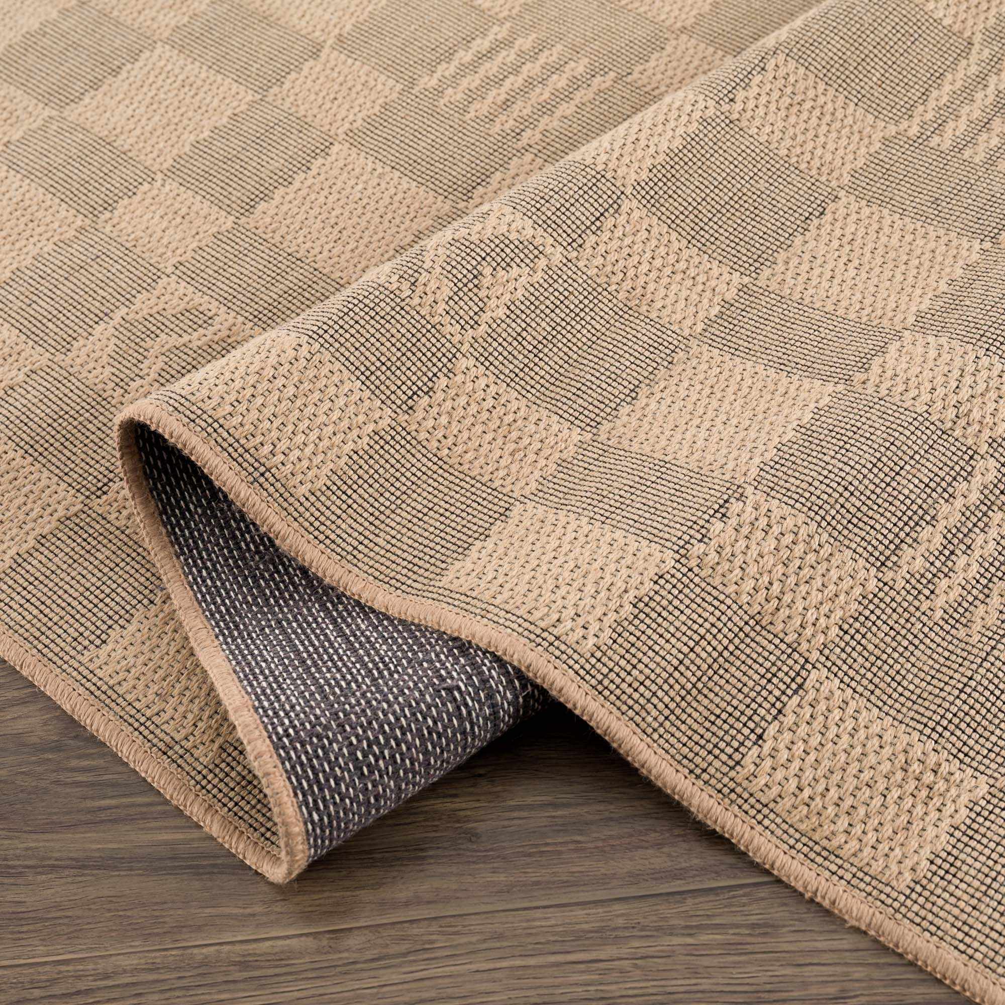Nairi Checkered Washable Jute Rug by Hauteloom