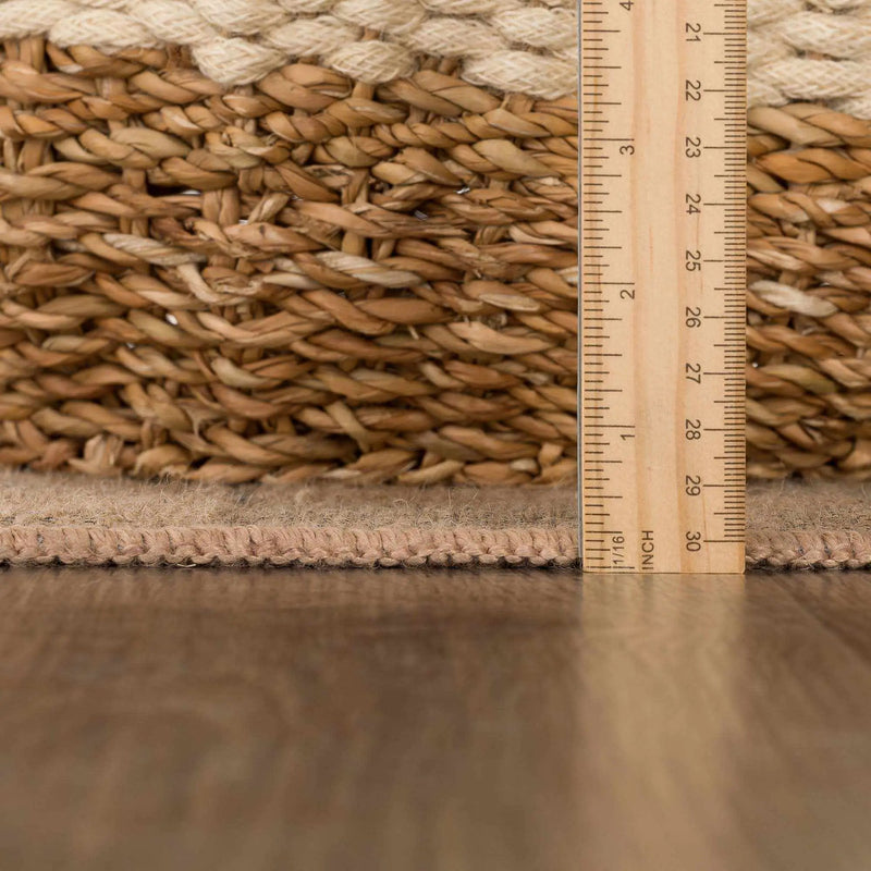 Nairi Checkered Washable Jute Rug by Hauteloom