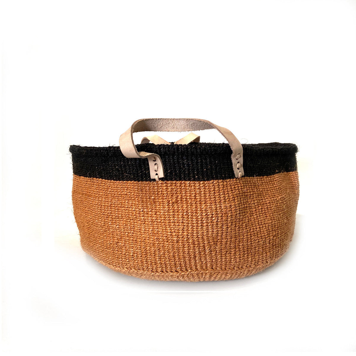 Floor Basket with Leather Handles, photo 2 of 7