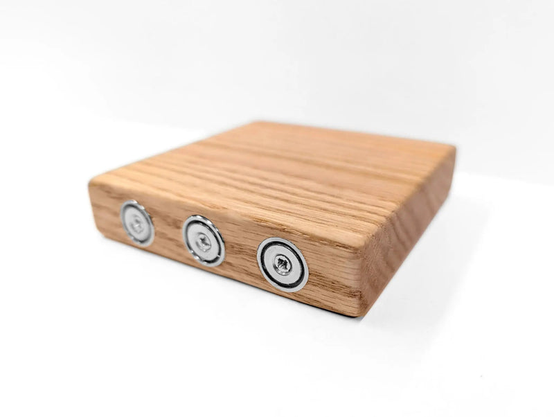 Magnetic Square Shelf in Oak by NookWoodworking