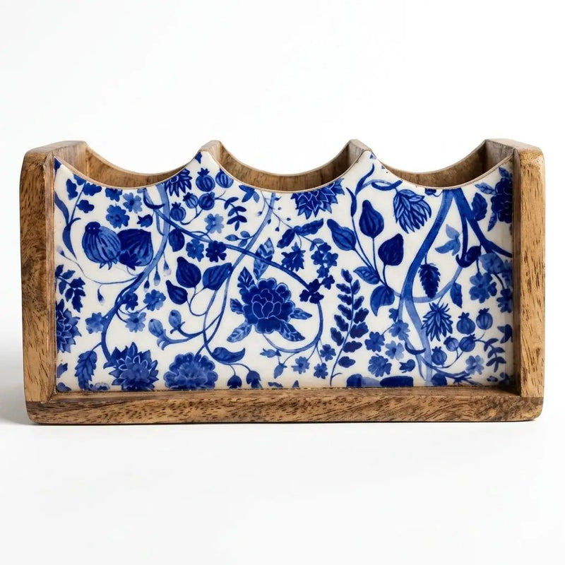House of Avana Mango Wood Cutlery Stand by House Of Avana
