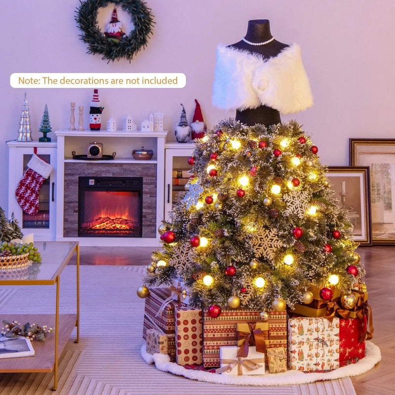 5 FT Pre-lit Mannequin Artificial Christmas Tree Hinged Dress Form Xmas Tree with 465 Branch Tips by DirectDeals