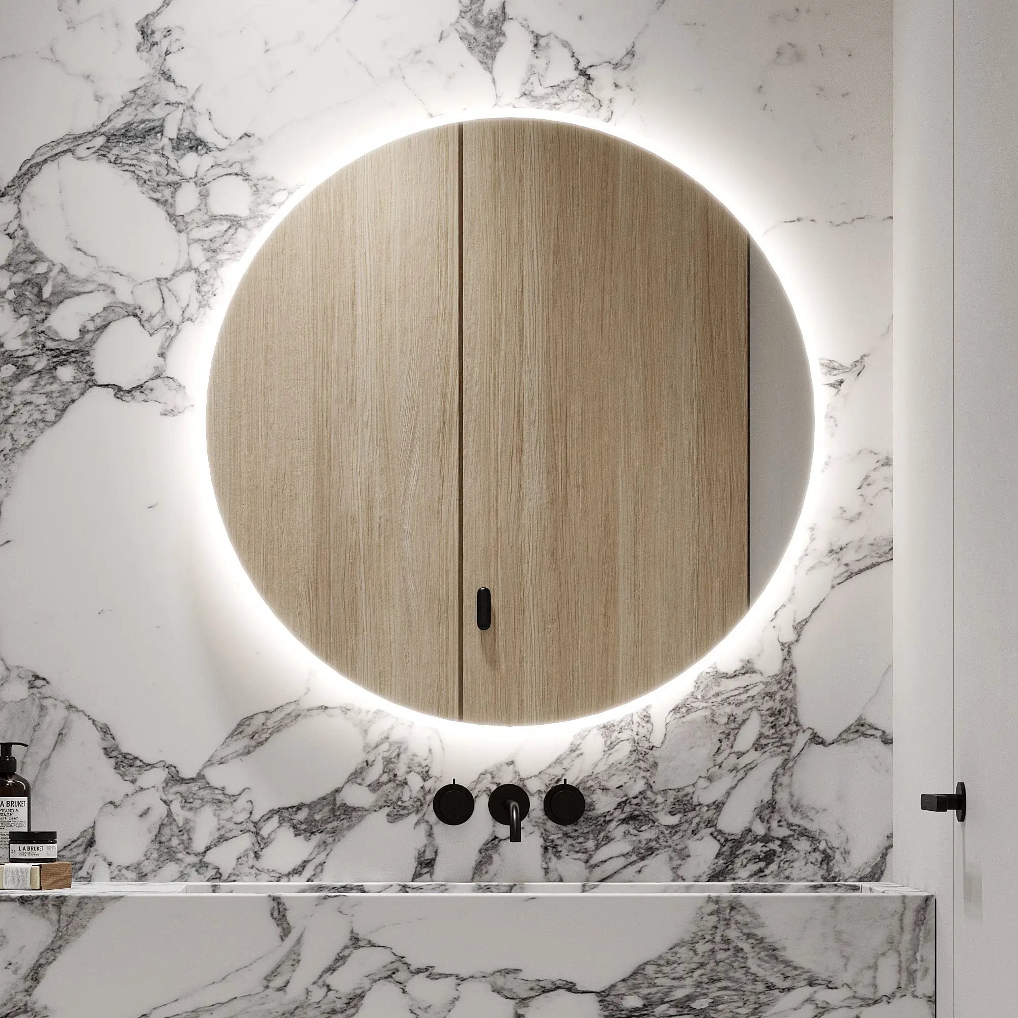Zeek 32" BackLit LED lighted Round Bathroom Wall Mirror M-RN32 CLEARANCE* by ZEEK