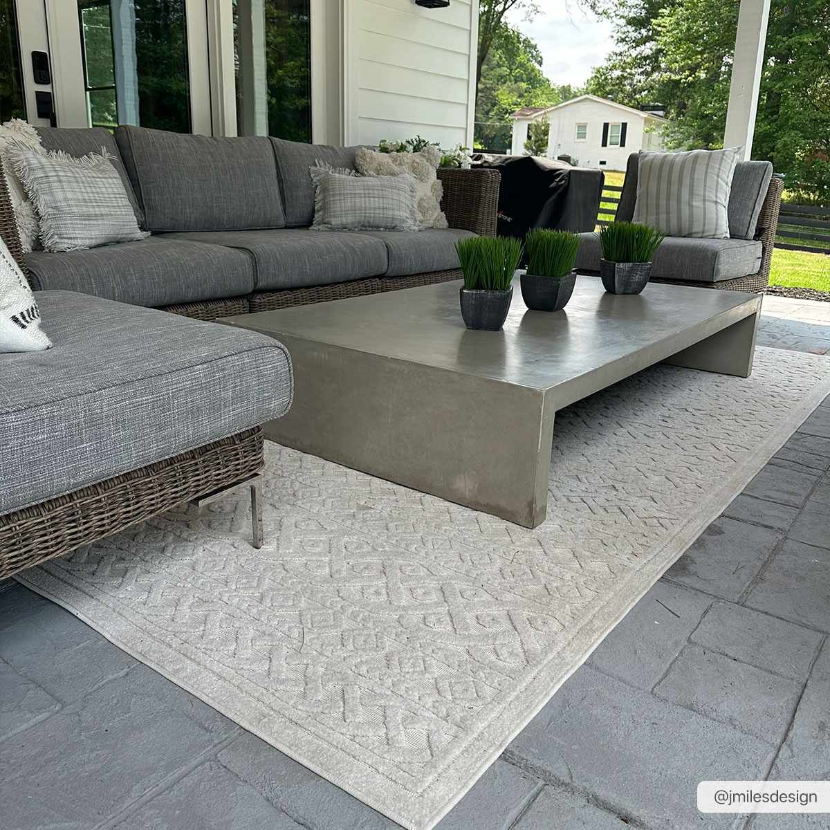 Maribyrnong 3D Outdoor Area Rug by Boutique Rugs