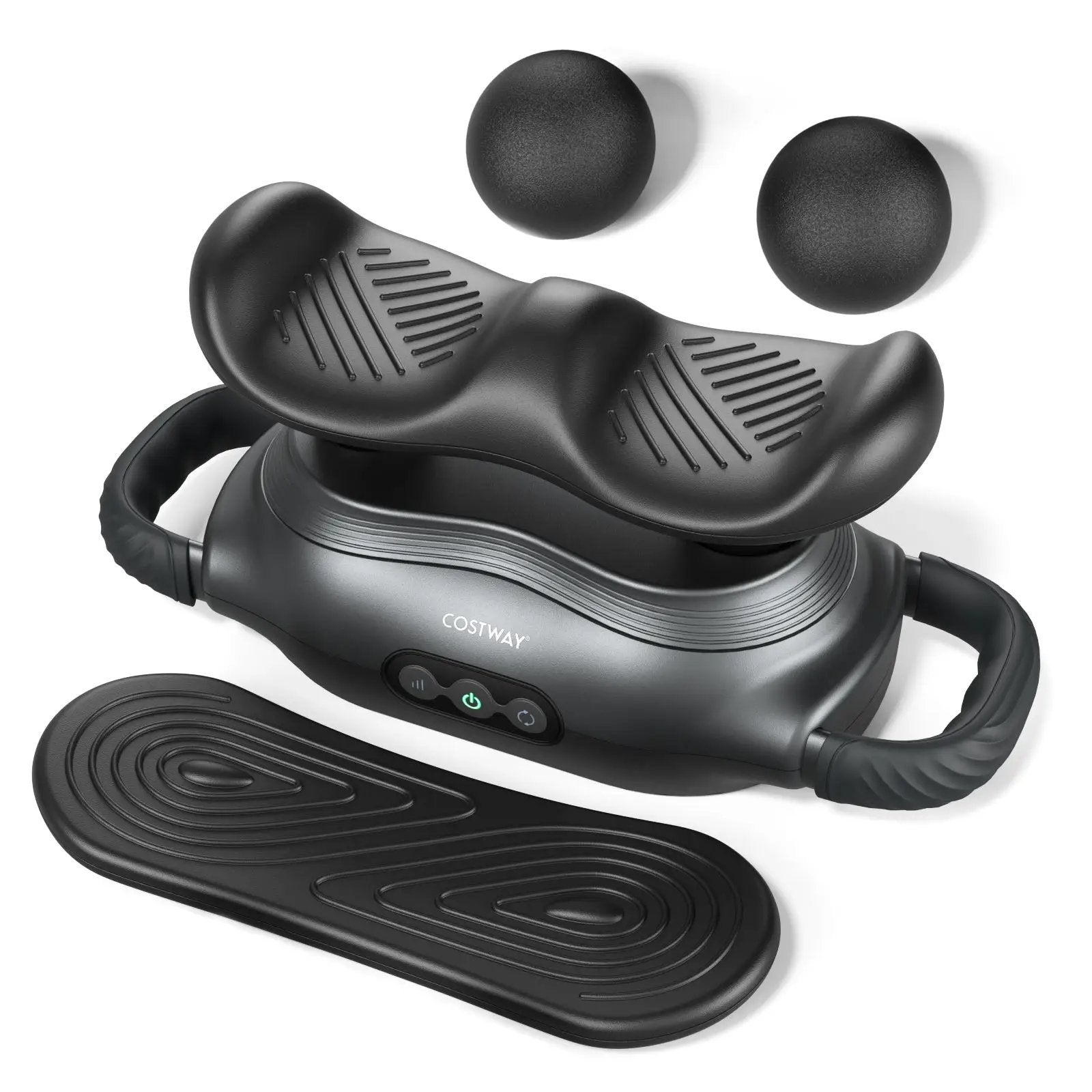 Massage Gun Deep Tissue with 3 Switchable Massage Heads and 3 Modes-Black by DirectDeals