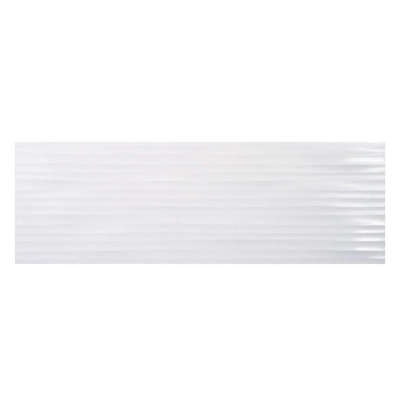 White 12x36 Ceramic Satin Field Tile (6 pack, 17.16 sq ft/case) by Apollo Tile