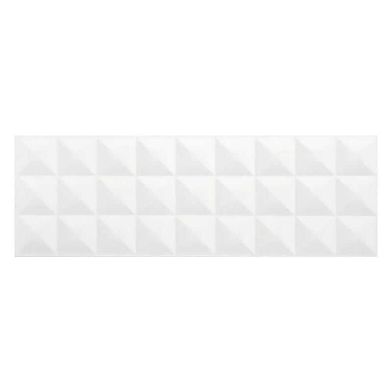 White 12x36 Satin Field Ceramic Tile (5 pack, 14.3 sq ft/case) by Apollo Tile
