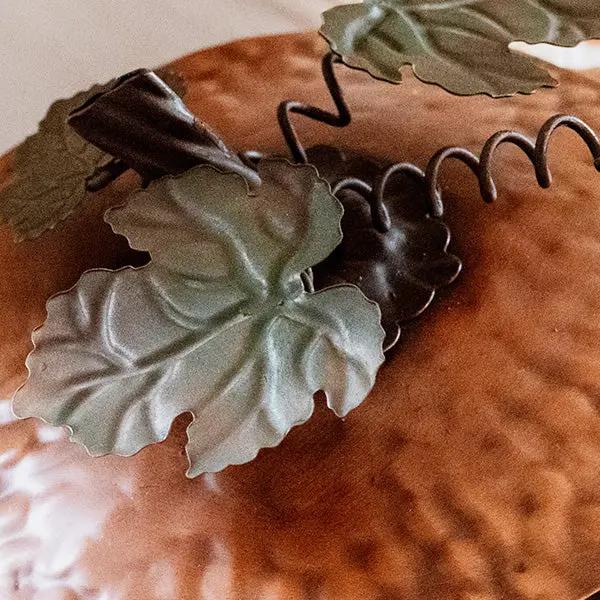 Indoor/Outdoor Metal Pumpkin with Lid by Decor Steals