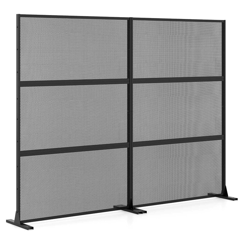 Set of 2 Metal Privacy Screen with Expansion Bolts by DirectDeals