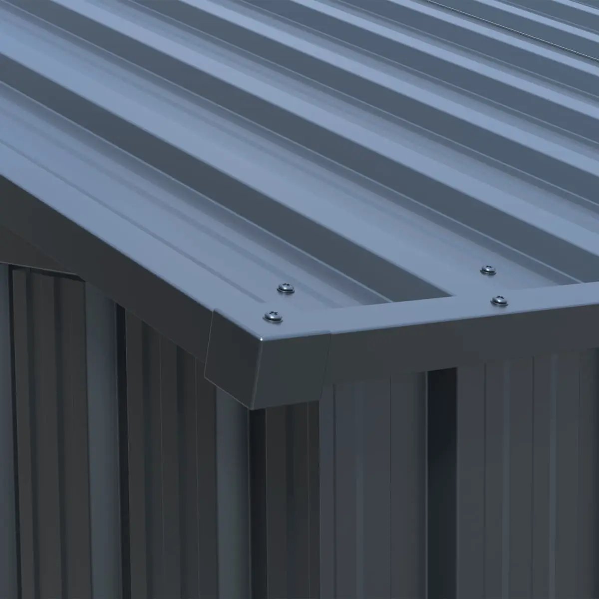 13'x20' Plus Upgraded Metal Shed w/ Double Front Doors & Side Entry Door by Chery Industrial