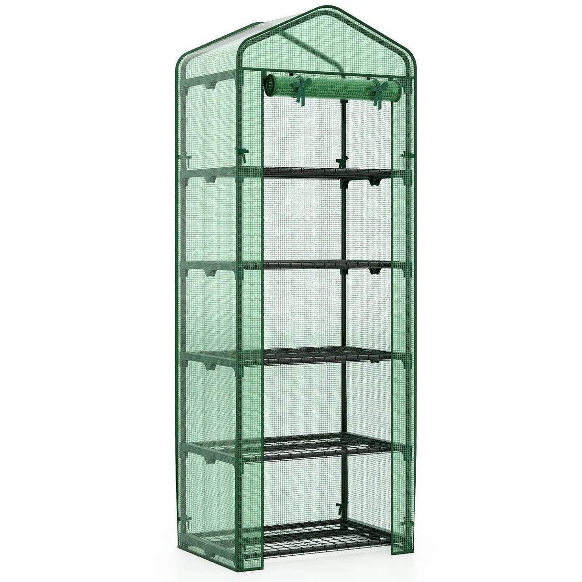 Mini Greenhouse Portable Plant Grow House with 5 Tier Shelves, photo 11 of 16