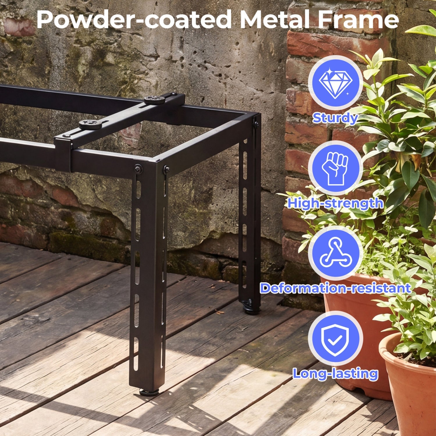 Mini Split Ground Stand Adjustable for 9000-36000 BTU Ductless Air Conditioners Heat Pump by DirectDeals
