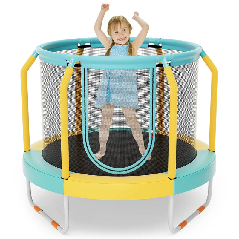 Mini Trampoline with Enclosure and Heavy-duty Metal Frame by DirectDeals