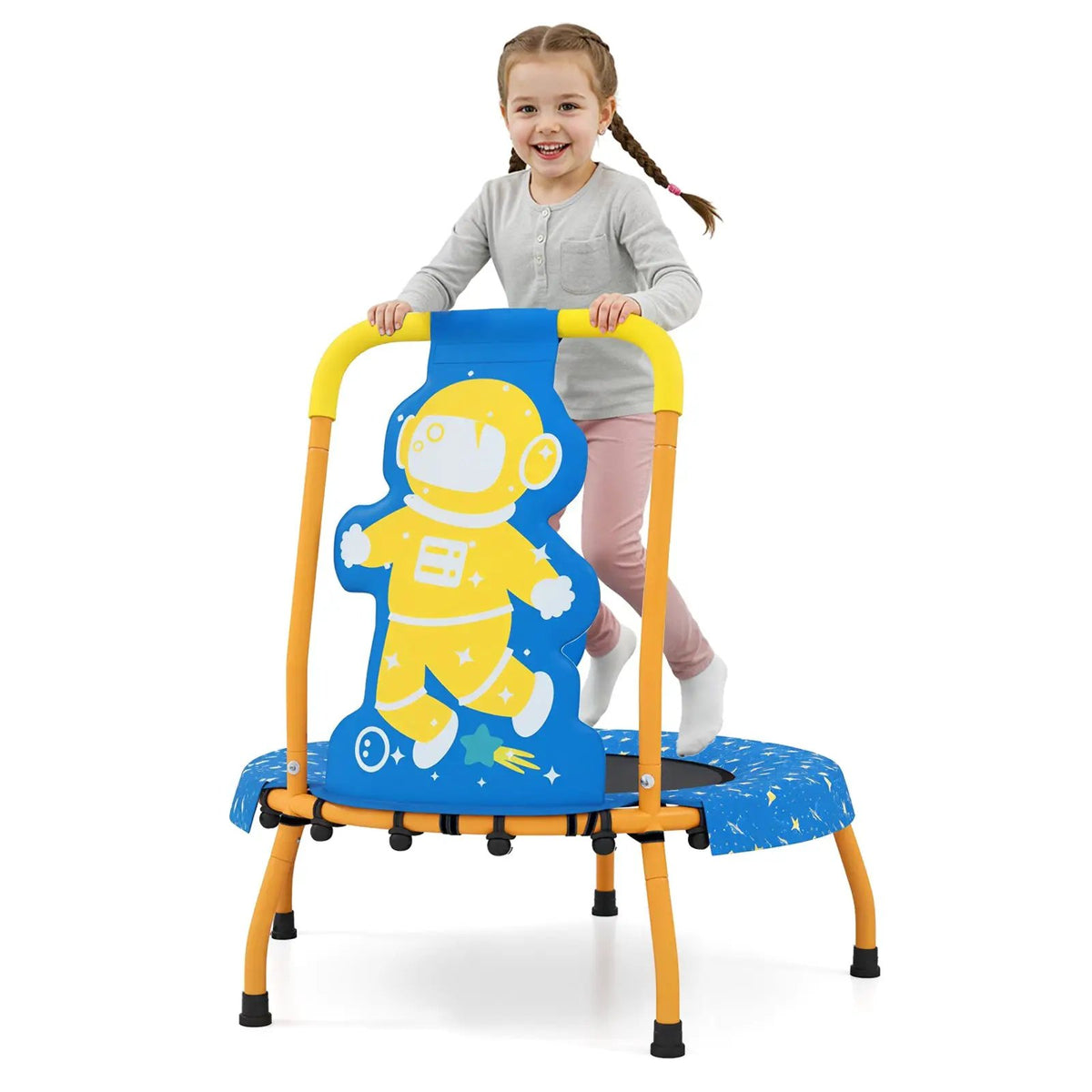 Mini Trampoline for Toddlers with Foam Padded Handle and Safety Padded Cover, photo 5 of 14