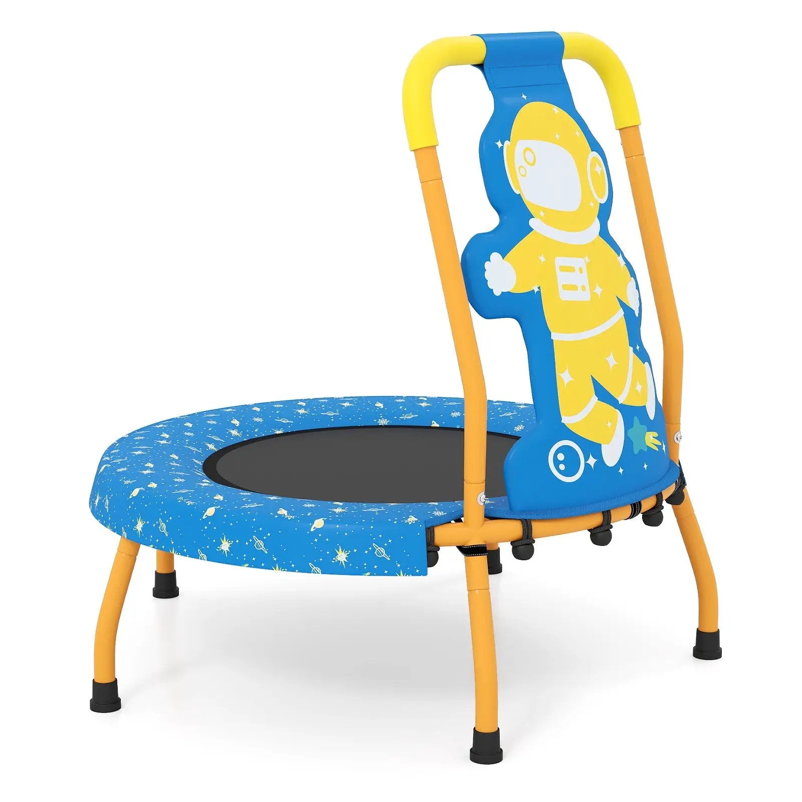 Mini Trampoline for Toddlers with Foam Padded Handle and Safety Padded Cover by DirectDeals