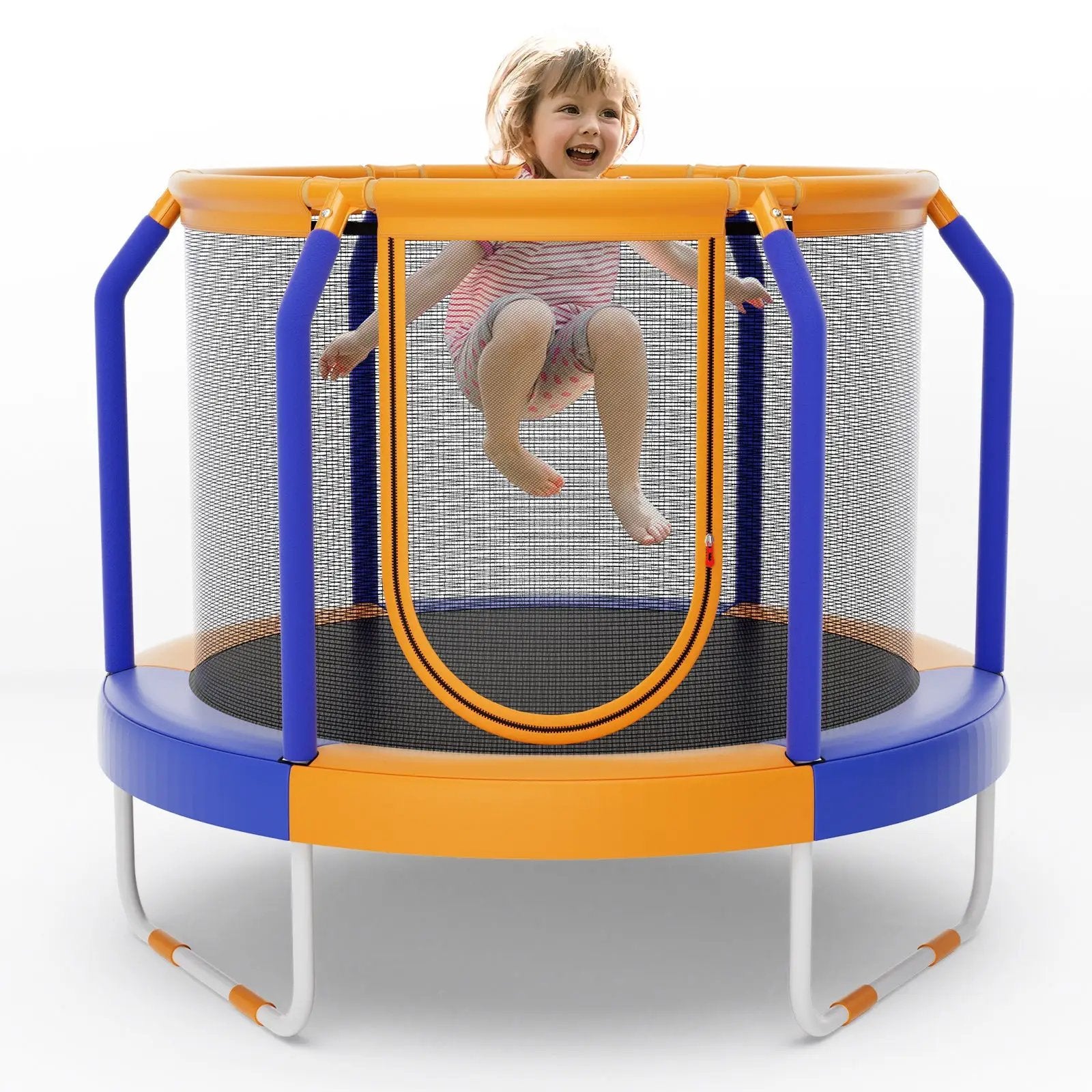 Mini Trampoline with Enclosure and Heavy-duty Metal Frame by DirectDeals