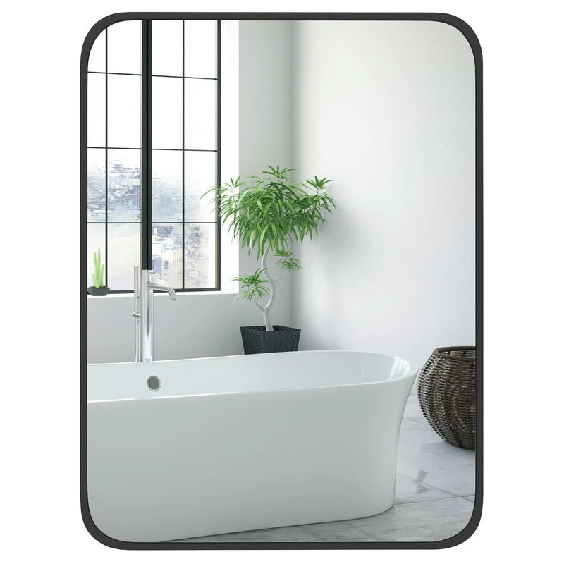 24 x 32 Inch Minimalist Wall Mounted Rectangle Mirror by DirectDeals