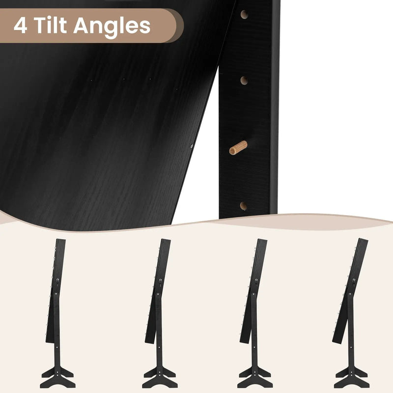 Mirror Jewelry Cabinet with 20 Warm Lights and 4 Tilt Angles by DirectDeals