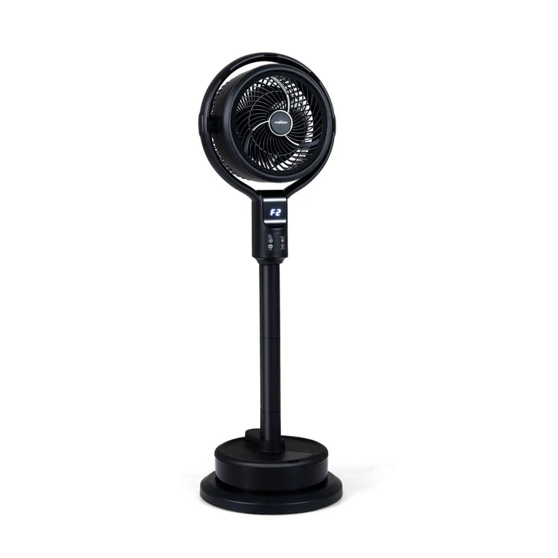 Misting Pedestal Fan Air Circulator with 90° Auto Oscillation Floor Standing Fan with 8 Speeds by DirectDeals