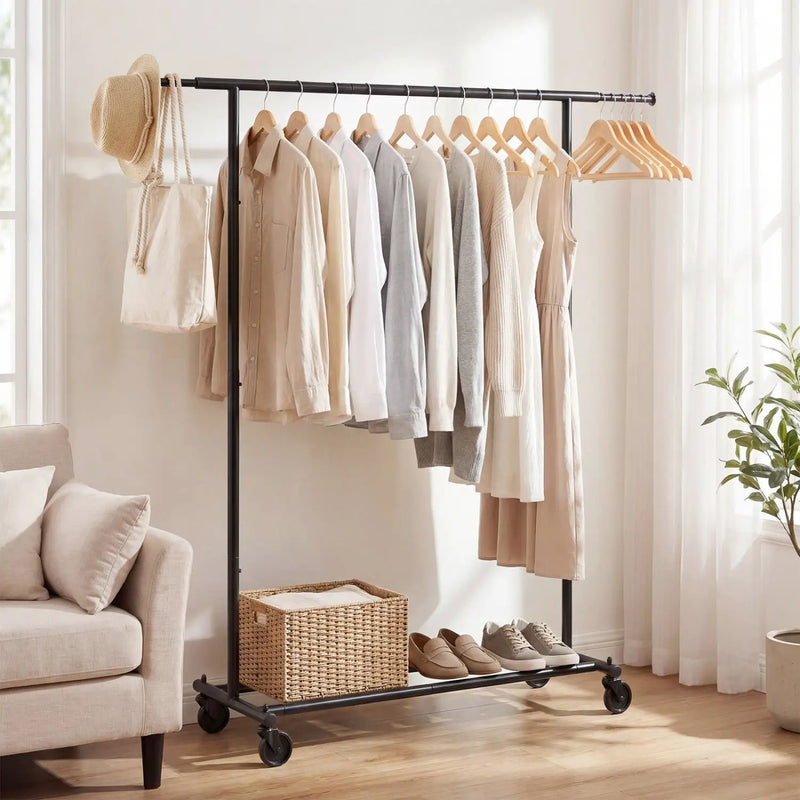 Mobile Garment Rack with Extendable Rods Heavy by DirectDeals
