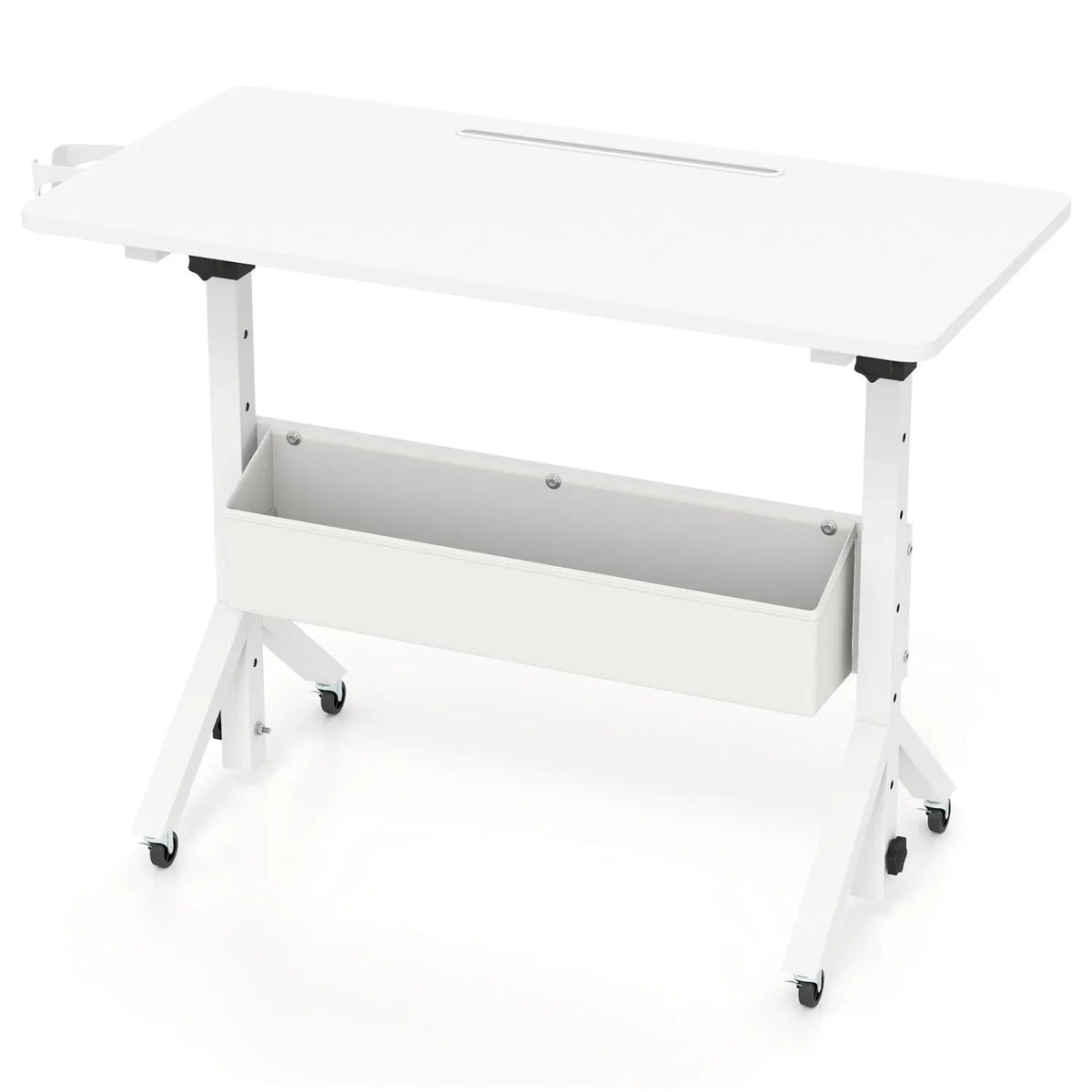 Mobile Standing Desk with Adjustable Height and Wheels, photo 4 of 23