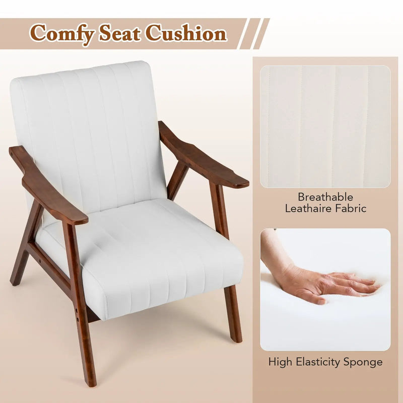 Modern Accent Chair Leisure Armchair with Felt Pads by DirectDeals