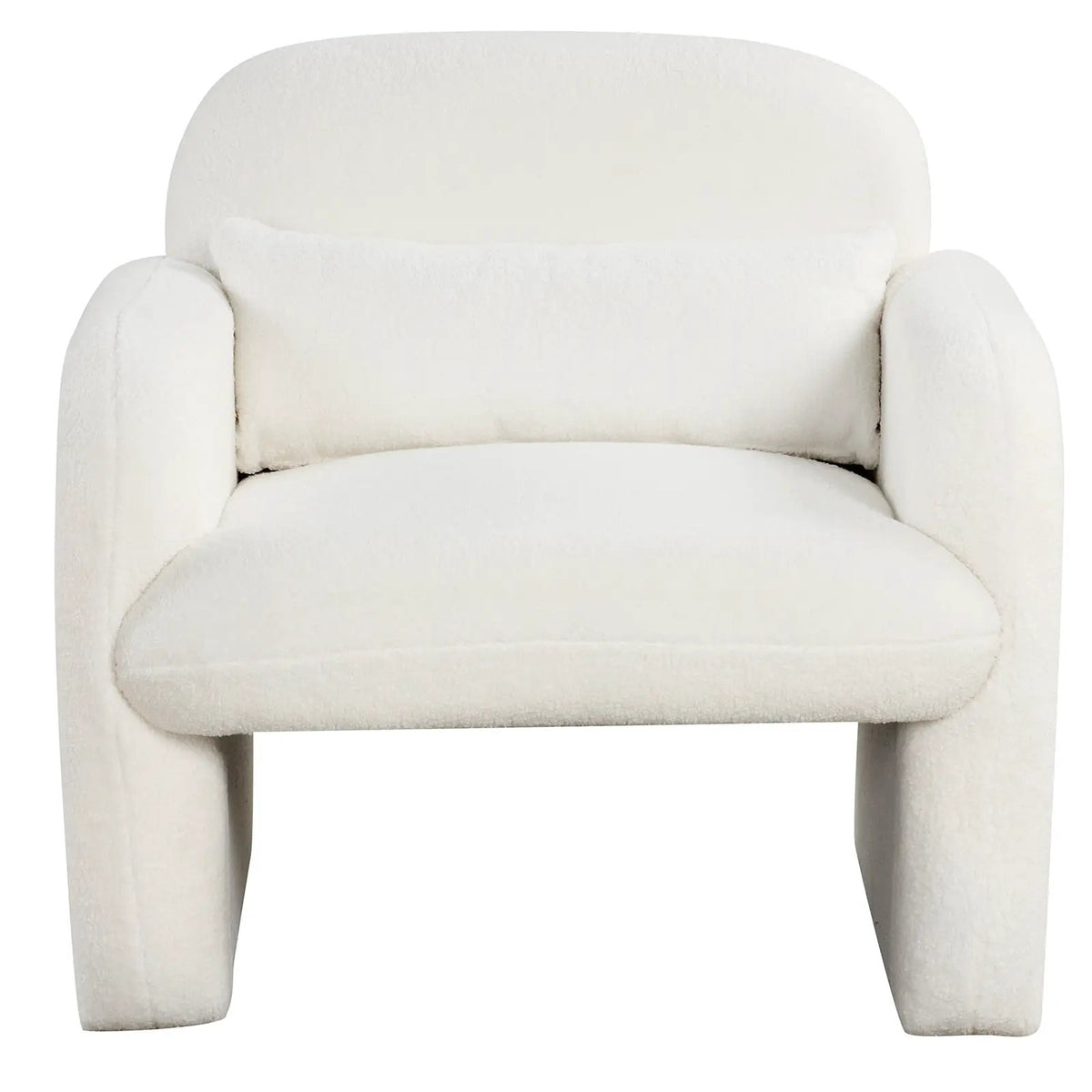 Modern Accent Chair with Waist Pillow and Armrests for Living Room Bedroom, photo 4 of 10