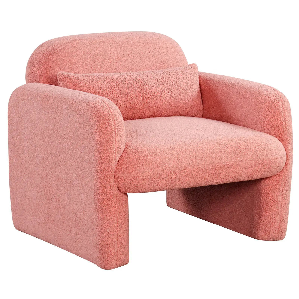 Modern Accent Chair with Waist Pillow and Armrests for Living Room Bedroom, photo 10 of 10