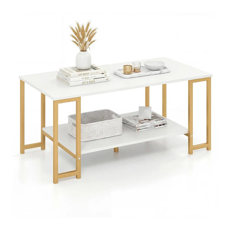 Modern Accent Table with Open Storage Shelf for Apartment and Lounge by DirectDeals