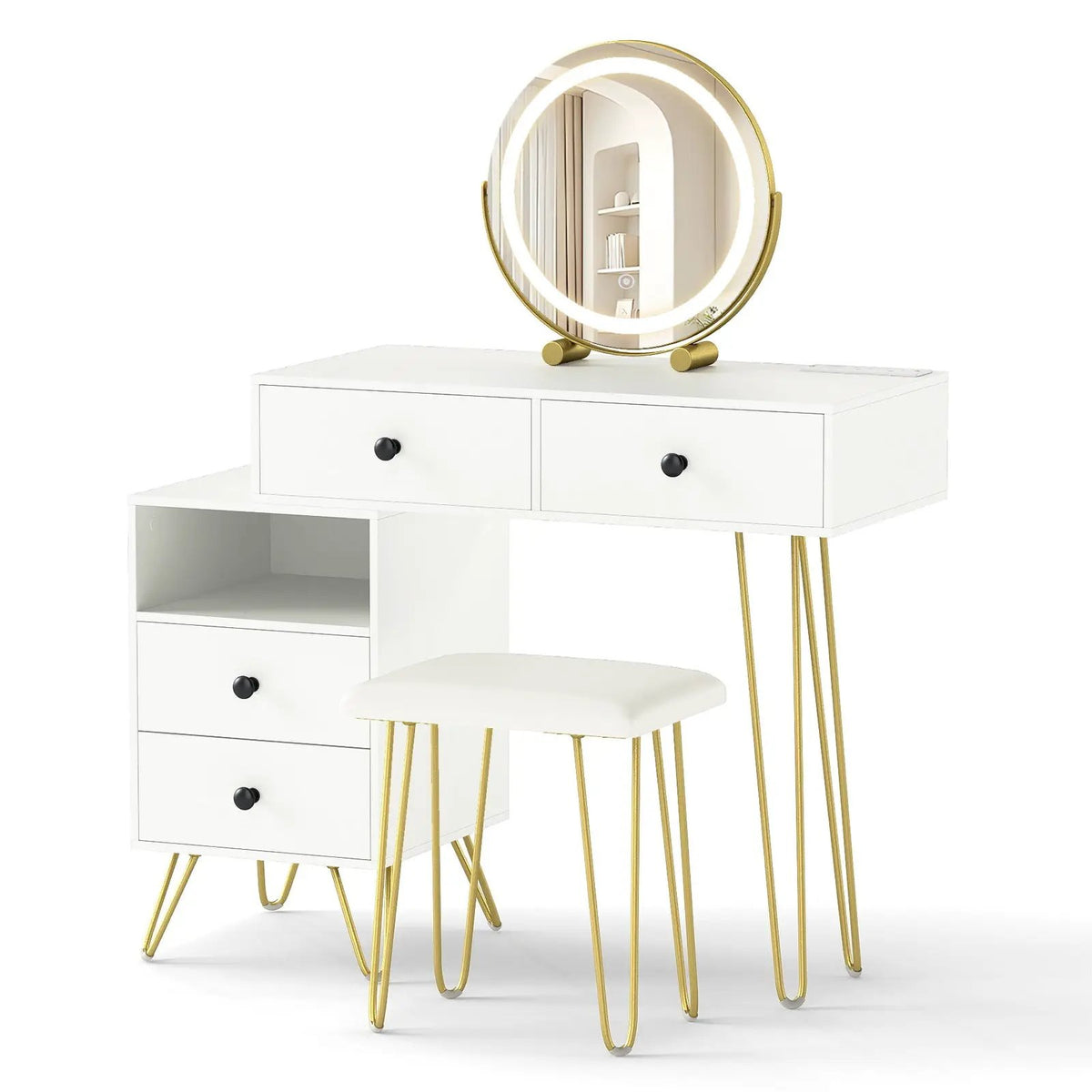 Modern Dressing Table with Storage Cabinet, photo 9 of 12