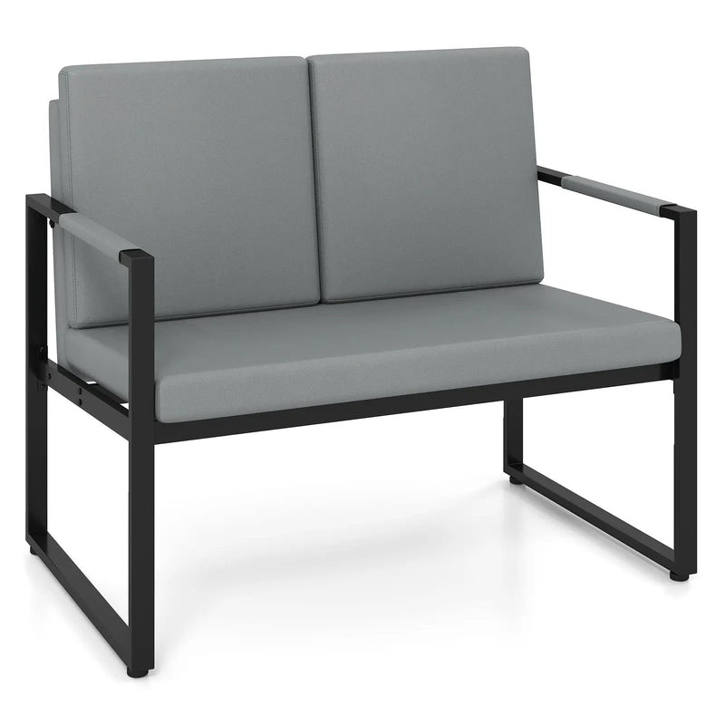 Modern Loveseat Sofa 2 Seater Small Couch by DirectDeals