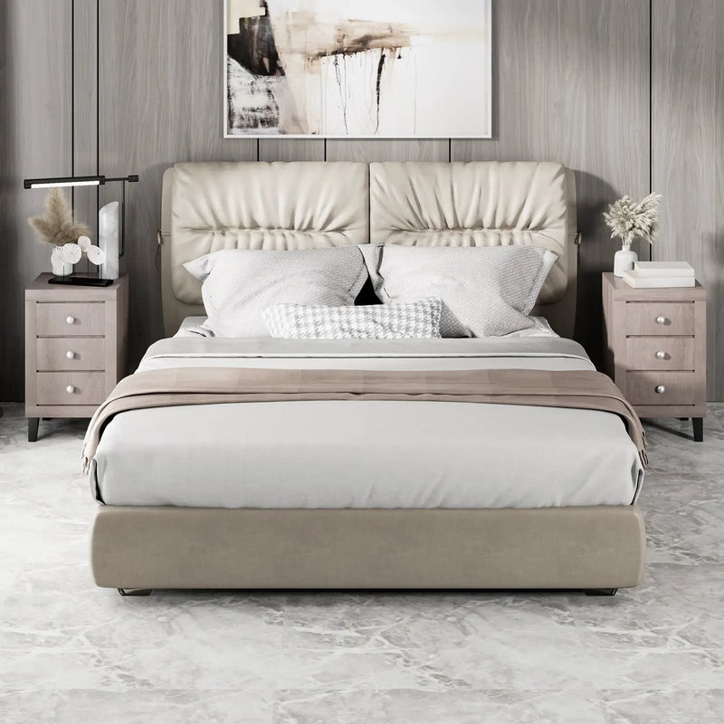 Modern Nightstand with 3 Drawers for Bedroom Living Room by DirectDeals