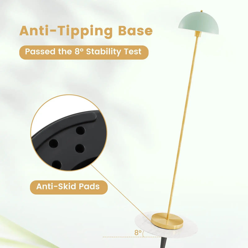 Modern Standing Lamp with Adjustable Lamp Head and Foot Switch by DirectDeals