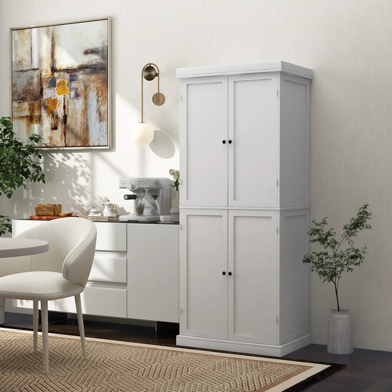 72.5 Inches Tall Buffet Cabinet with 6-Tier Shelves and 4 Doors by DirectDeals