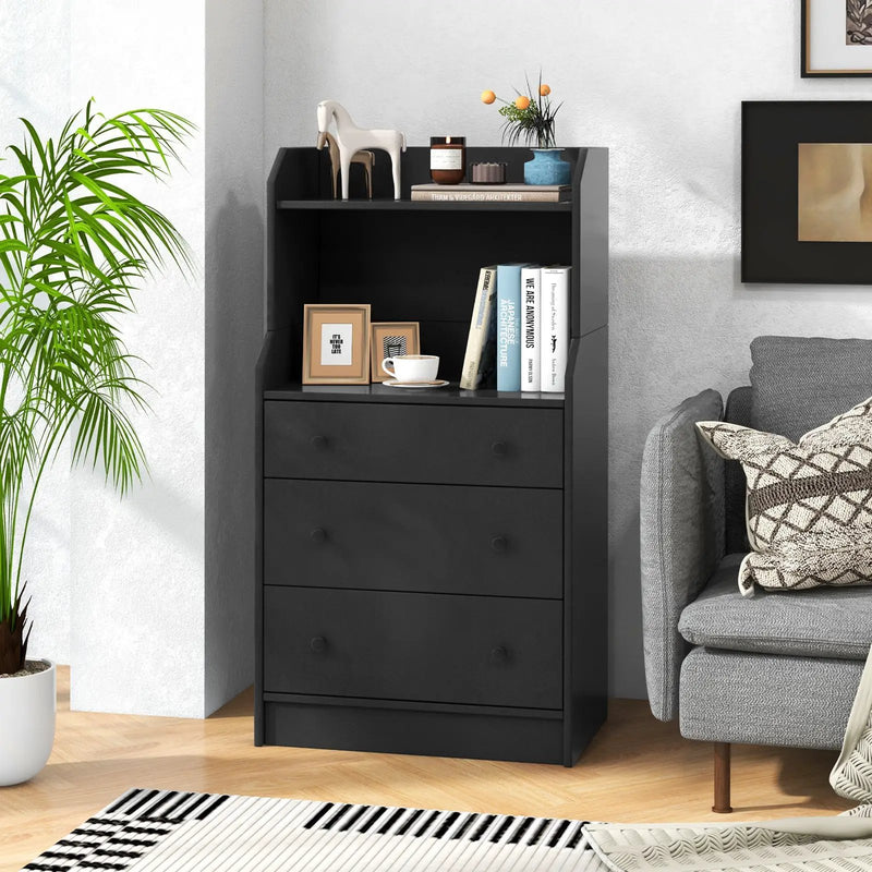 Storage Dresser with Anti-Toppling Device, 44" Tall by DirectDeals