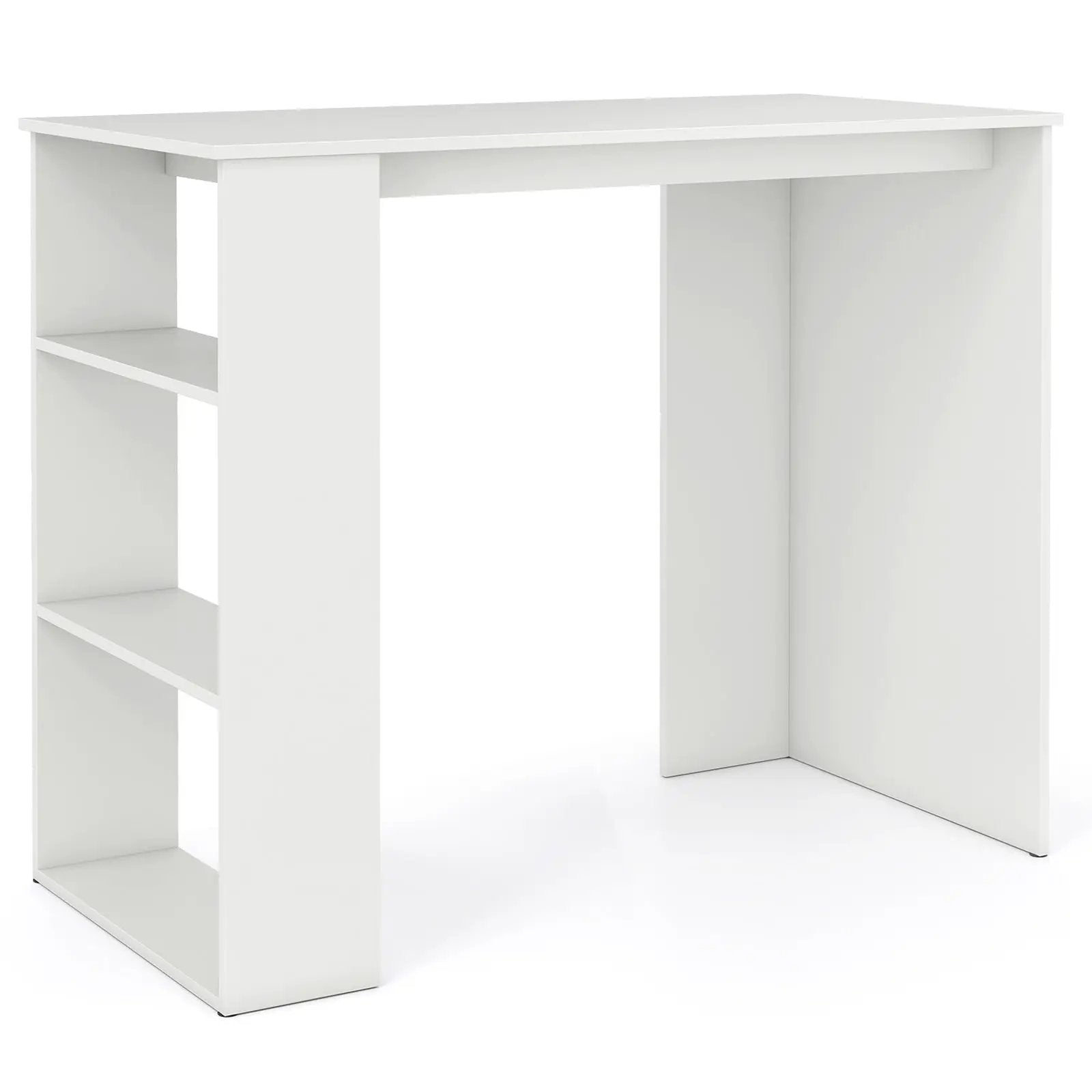 Computer Desk with Bookshelf for Small Space-White by DirectDeals
