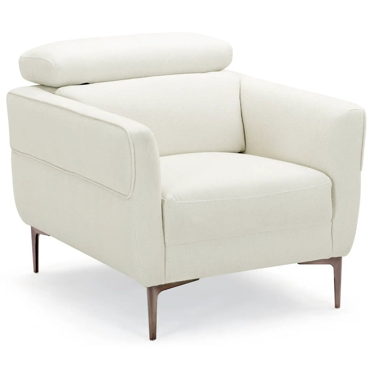 Modern Upholstered Single Sofa with Adjustable Headrest, photo 14 of 16