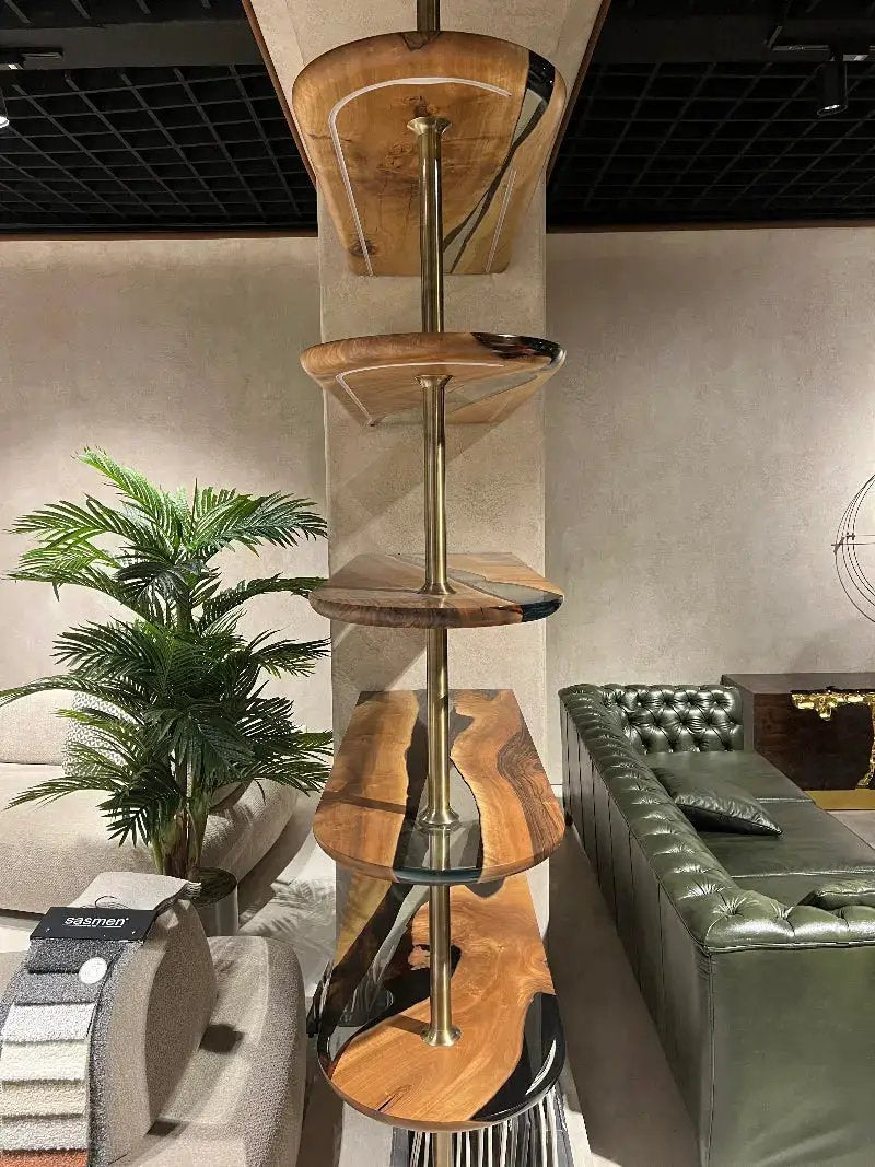 Epoxy Resin Shelves – Modern Room Divider by Gizz